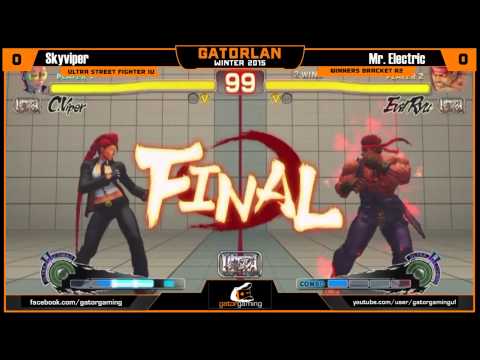 GatorLAN Winter 2015 USFIV Bracket - SkyViper (C. Viper) vs Mr Electric (Evil Ryu)