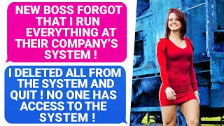 New Boss Forgot I Run EVERYTHING! I Deleted Key File And Quit. NO ONE HAS ACCESS to the System! r/EP