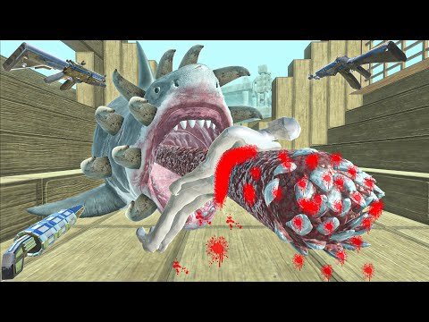 ⚡FPS EXTREME SURVIVAL IN MUTANT MEGALODON TERRITORY⚡-Animal Revolt Battle Simulator