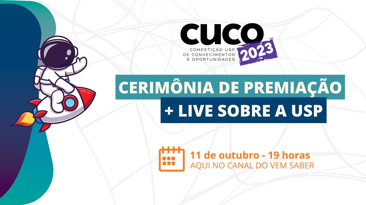 CUCO 2023: Cerimônia de Premiação e Live sobre a USP