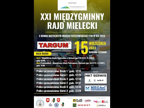 Międzygminny Rajd Mielecki TARGUM - Budzyński/ Solecki- Onboard