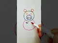 One circle one circle one big circle 🤩how to draw pig 🐷