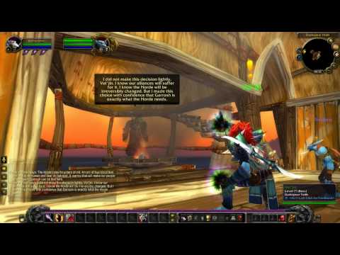 WoW Cataclysm Guide - Thrall talks to Vol'jin (fully voice-acted)