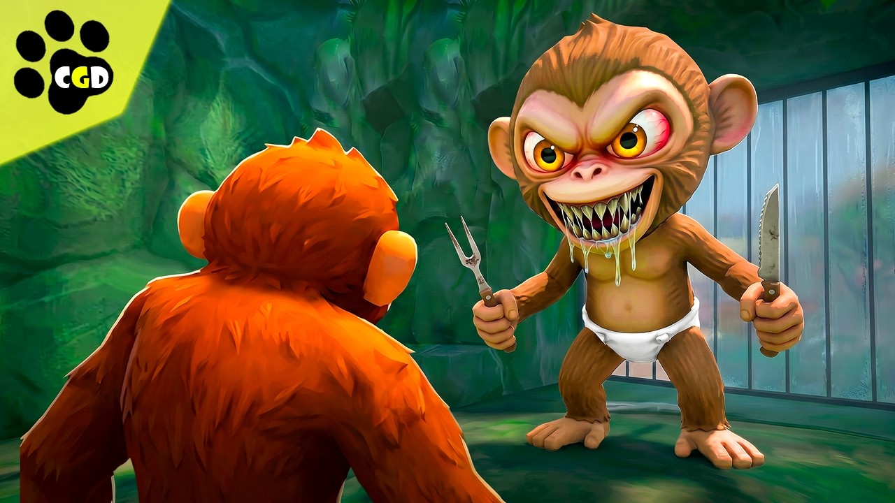 Baby Monkey Turned GIANT And Tried To EAT ME! (I Am Monkey)