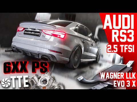 Audi RS3 2.5 TFSI Stage 4 | 6XXPS = TTE Turbos + Wagner LLK | Dyno - Logs | mcchip-dkr