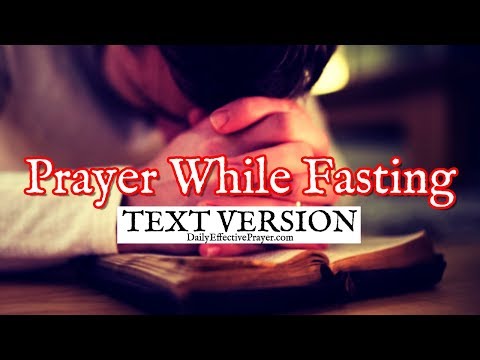 Prayers While Fasting / During Fasting (Text Version - No Sound) Video