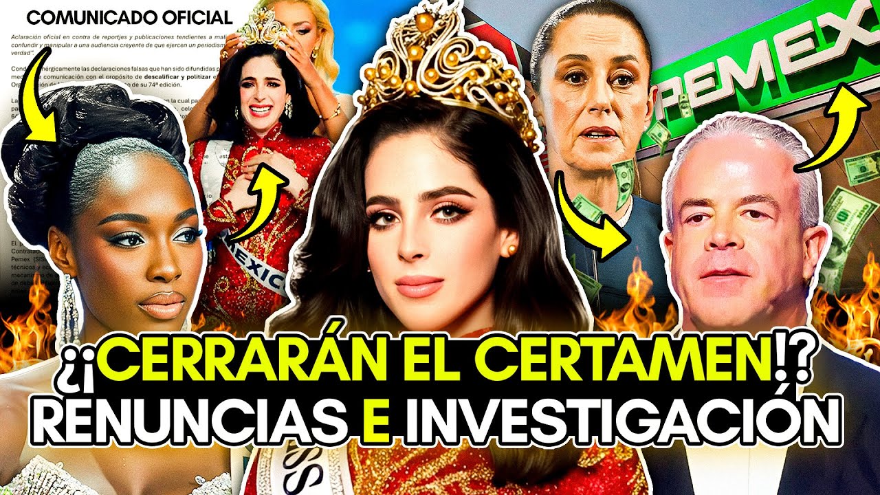EL FIN del MISS UNIVERSO!? RENUNCIA al TÍTULO! EMPRESARIO acusado! AUTORIDADES INVESTIGAN!