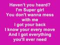 Hilary Duff - Supergirl Lyrics 