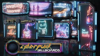 Stylized Cyberpunk Billboard Pack video thumbnail