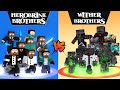 WITHER DEMON BROTHERS VS HEROBRINE BROTHERS : SAVING WITHER - MONSTER SCHOOL