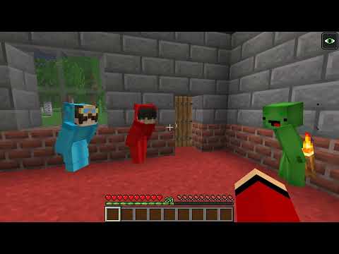 ZOEY GIGANT Pranked Cash and Nico in Minecraft JJ and Mikey in Minecraft Challenge - Maizen