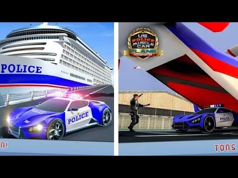 Download US police muscle car cargo flight simulator