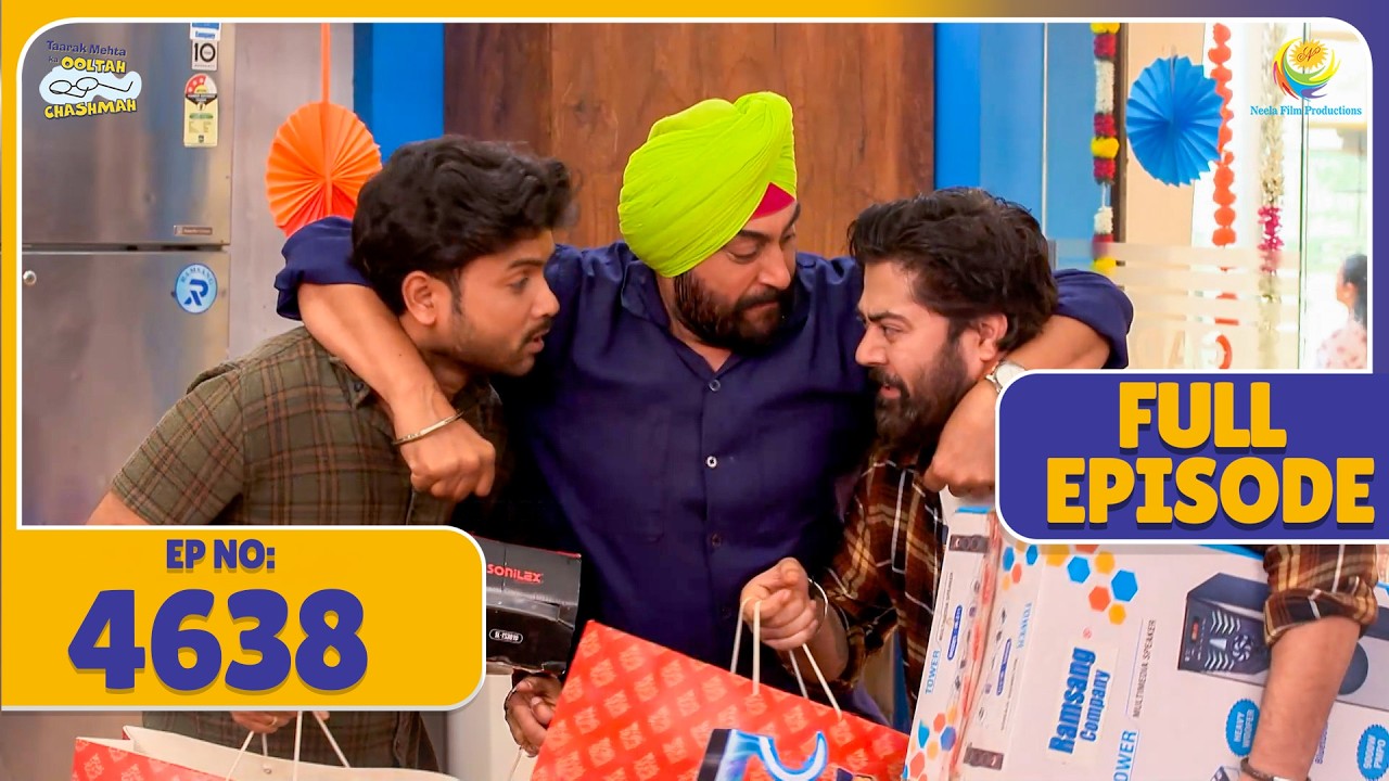 FULL EPISODE! 4638 - Bapuji  Ko kaha jane rok raha Bhide ! | Taarak Mehta Ka Ooltah Chashmah