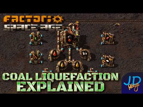 Coal Liquefaction Explained ⚙️ Factorio Space Age 🚀 Ep18 🏭 Tutorial, Lets Play