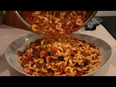 American Chop Suey | Goulash | Macaroni & Meat Sauce Recipe