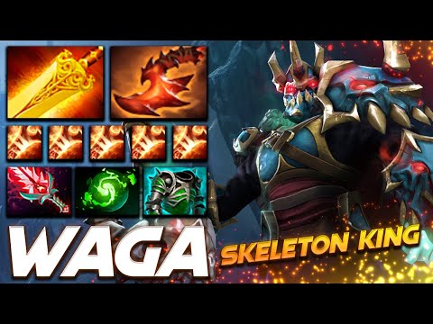 Waga Wraith King [29/3/19] Skeleton King - Dota 2 Pro Gameplay [Watch & Learn]