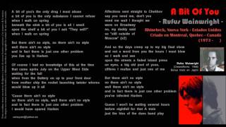 A Bit Of You - Rufus Wainwright