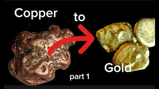 How to separate gold from copper
