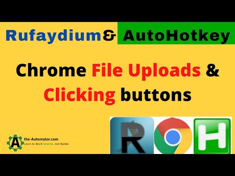 Uploading files and clicking buttons with Chrome using Rufaydium