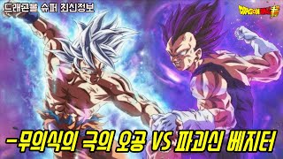[드래곤볼 슈퍼]라이벌 무의식의 극의 오공을 뛰어넘는 파괴신 베지터의 최강변신 자의식의 극의 공식 정보