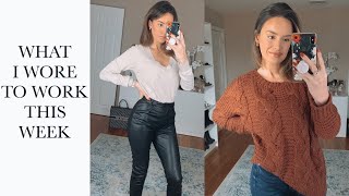 WHAT I WORE TO WORK THIS WEEK + GRWM USING REVLON AIR BRUSH