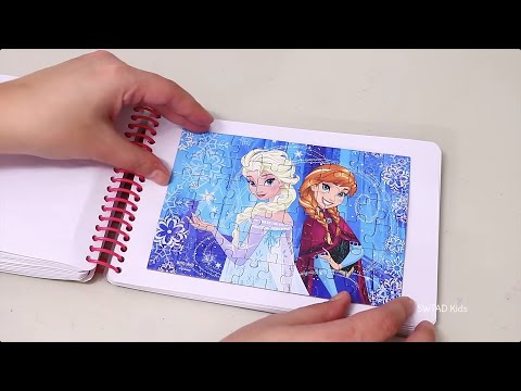 Frozen Sticker Book and Puzzles 💖  Family Fun Activities for Children Video