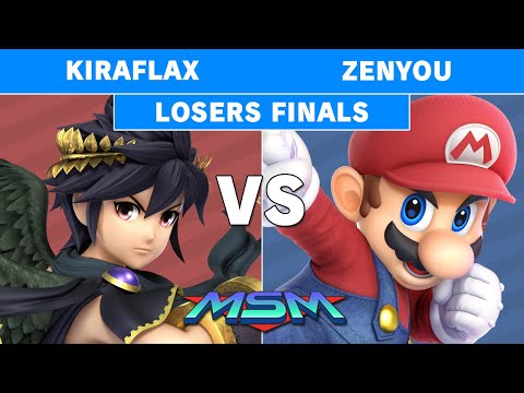 MSM 222 - Kiraflax (Dark Pit) Vs Zenyou (Mario) Losers Finals - Smash Ultimate