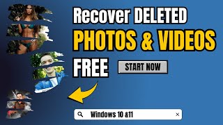 Recover Permanently DELETED Photos & Videos FREE (2024) Windows PC & Laptop