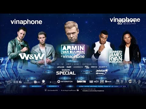 Armin Van Buuren, W&W, Sunnery James, Ryan Maciano @ Live Vietnam 2017