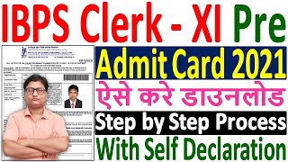 IBPS Clerk Admit Card 2021 Download Kaise Kare ¦¦ How to Download IBPS Clerk Pre Admit Card 2021