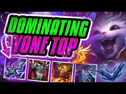 DOMINATING YONE TOP WITH BLADE OF THE RUINED KING!! Season 12 Gnar Ranked Gameplay League Of Legends