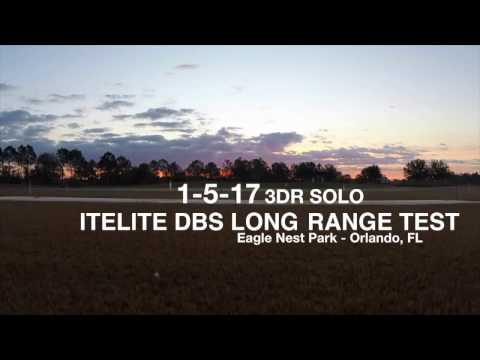 3DR Solo Quadcopter - ITELITE DBS Long Range Extender Test - 1-5-17