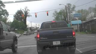 preview picture of video 'LaFollette, Central Ave, Highway 25w & 63 around 3:30pm 5-Apr-12 after a rain storm.'
