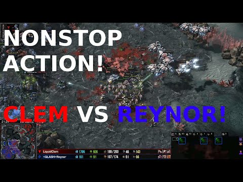 Clem vs Reynor - NONSTOP ACTION! - Starcraft 2