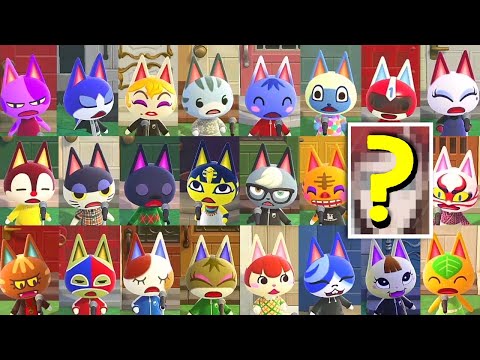 All 23 Cat Villagers Singing Simultaneously in Animal Crossing New Horizons