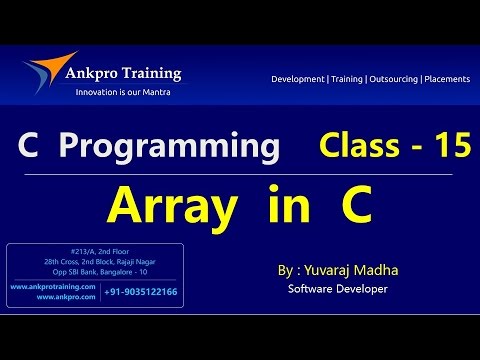 C language Class 15 Arrays Part 1