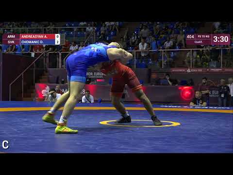 Qual. FS - 70 kg: A. ANDREASYAN (ARM) v. D. CHOMANIC (SVK)