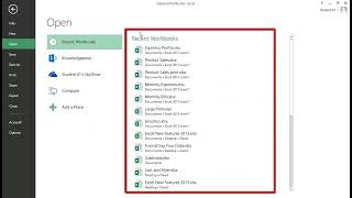 How to Open Excel Files Quickly - 