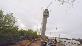 Charlotte Air Traffic Control Tower - Construction Topping Out