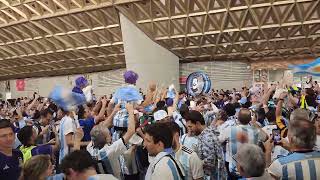 Argentina fans outside the stadium - vamos Argenti