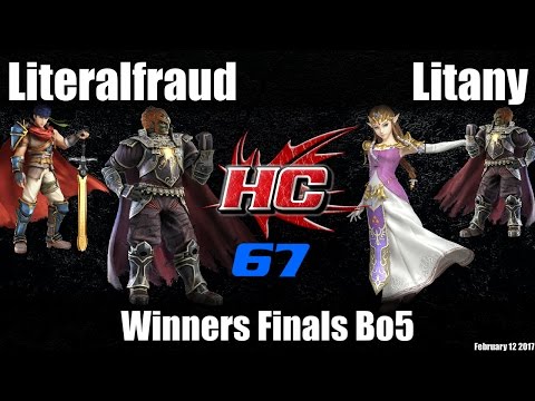 HC67 Sm4sh Winners Finals Bo5: Literalfraud (Ganondorf/Ike) vs Litany (Zelda/Ganondorf)