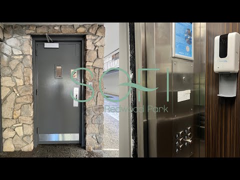 Ruined American Hydraulic Swing Door Elevator - Sofi Redwood Park, Bldg. 1 - Redwood City, CA