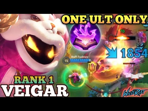 VEIGAR 1000+ AP MONSTER DAMAGE! MVP PLAY - TOP 1 GLOBAL VEIGAR BY RaPi Fushtey - WILD RIFT