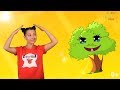 HAPPY TREE SONG|ACTION DANCE SONG|ACTION SONG+more songs for kids