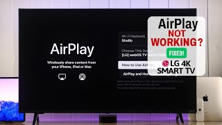 LG Smart TV: Apple Airplay Not Working? - Fixed!