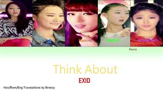 EXID - Think About Lyrics (Color-Coded Han/Rom/Eng)