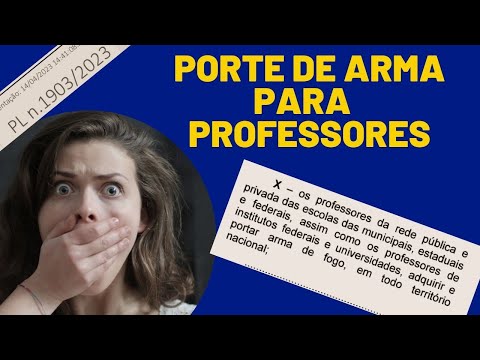 PROJETO PREVÊ PORTE DE ARMAS PARA PROFESSORES