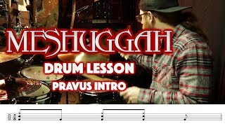 Meshuggah - Pravus Drum Lesson (Intro)