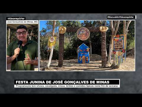 Festa junina terá missa, cavalgada e shows em José Gonçalves de Minas (MG)