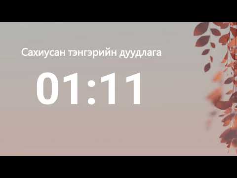 01:11 - Сахиусан тэнгэрийн тоо